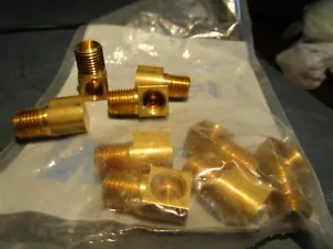 1/4" Tube x 1/8" Male NPT Brass Branch Tee - Picture 1 of 2