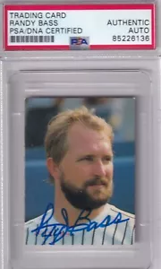 Randy Bass SIGNED PSA DNA JAPANESE RARE 1987 Calbee #320 CARD バース RARE AUTOGRAPH - Picture 1 of 2