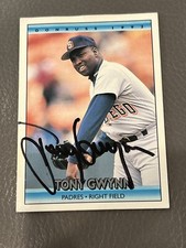 1991 Donruss Baseball #441 Tony Gwynn San Diego Padres Vintage SIGNED