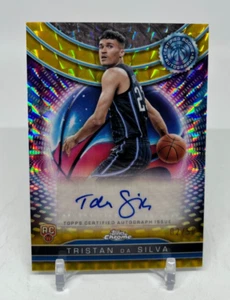 2024-25 Topps cromo Tristan da Silva refractor geométrico dorado automático/50 radiocontrol - Imagen 1 de 2