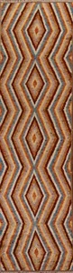 Chevron Modern Moroccan 13 ft Long Runner Rug Handmade Rug Wool Carpet 3'x13' - Picture 1 of 12