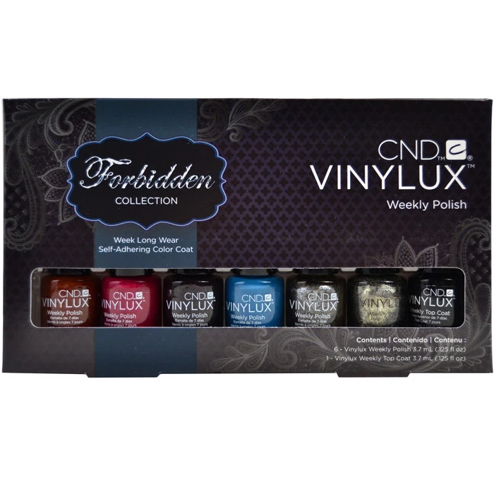 CND Mini Vinylux Forbidden Collection 7 PC incluido Top Coat Foto 1 de 1