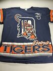 Vtg 90S Detroit Tigers Salem Sportswear T-Shirt Size Large All Over Print