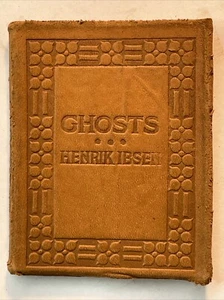 Little Leather Library GHOSTS by HENRIK IBSEN Real Leather - Picture 1 of 7