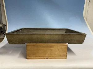 Massiver creme glasierter Tokoname Bonsai Baum Topf von Koyo 21 1/4" Patina!!! - Bild 1 von 23