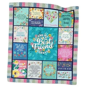 Best Friend Blanket, Birthday Gifts for Best Friend Women, Mothers Day Blanket - Picture 1 of 8