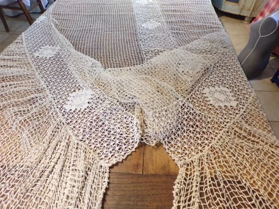 Dessus de lit ancien - En Filet - Photo 1/4