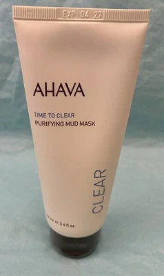 Máscara facial purificadora AHAVA Time to Clear 3,4 oz 100 ml lacrada validade 27/04 - Imagem 1 de 4