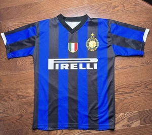 2008-09 Inter Mailand Home Soccer Fußball Trikot Chivu Herren Größe M Vintage - Bild 1 von 5