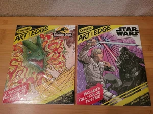 Crayola Art with Edge Star Wars, Jurassic Park Coloring Books (2) - Picture 1 of 2