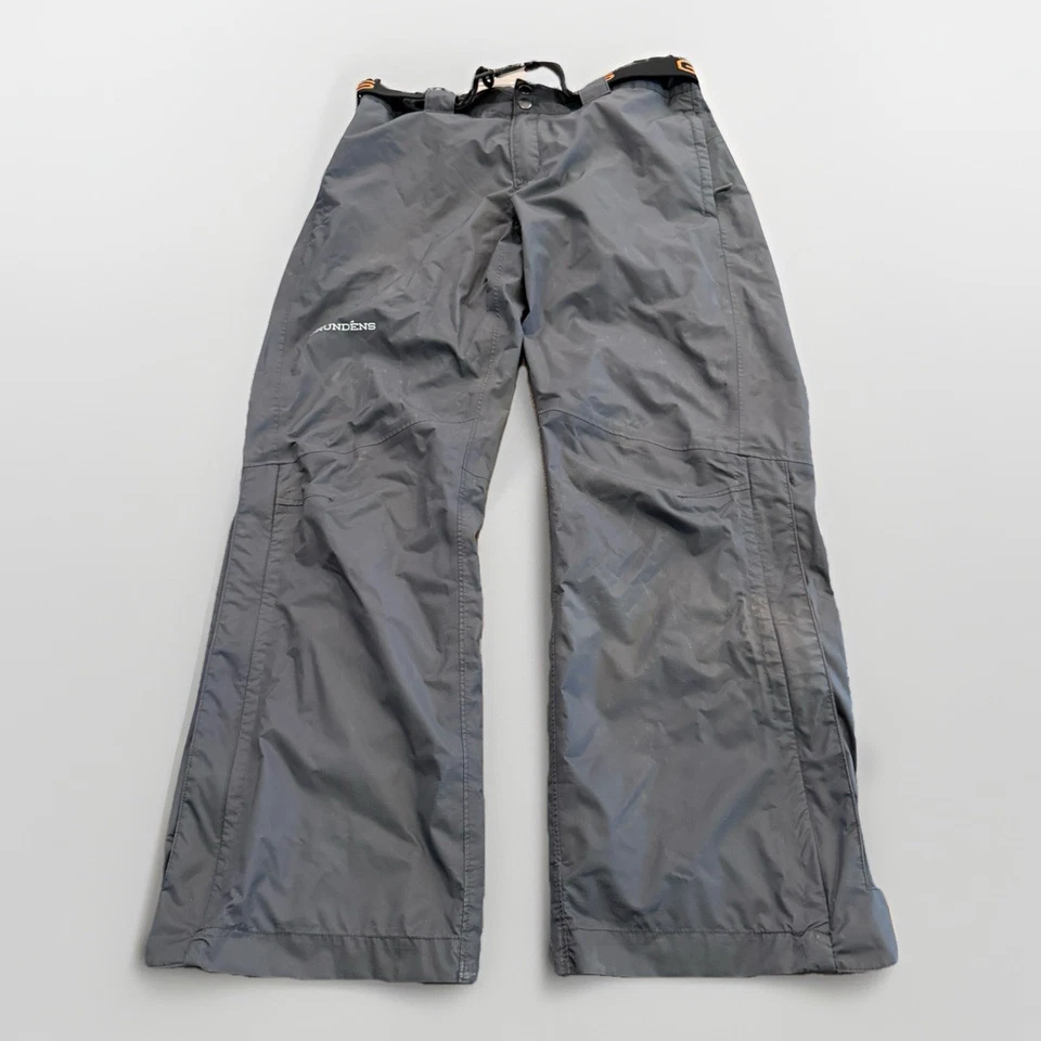 Grundens Womens Gray Belted Weather Watch Fishing Pants Ankle Zip Size S SMALL - Image 1 of 4