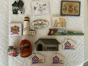 Lot of 14 Vintage Refrigerator Magnets - Picture 1 of 11