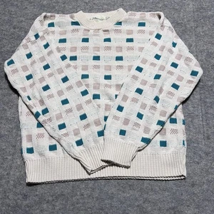 St Johns Bay Men’s Beige/green Sweater X-Large 100% Cotton - Picture 1 of 8
