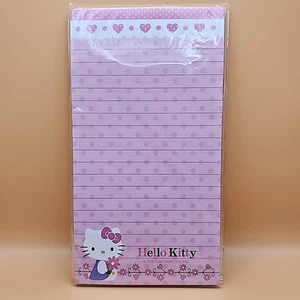 Hello Kitty magnetischer Memo Block 60 Blatt 3,5x7,5 selten Sanrio 2006 neu versiegelt rosa - Bild 1 von 3