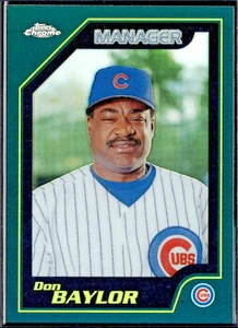 2001 TOPPS CHROME RETROFRACTOR PARALLEL #260 DON BAYLOR CUBS MGR REFRACTOR SP - Picture 1 of 2