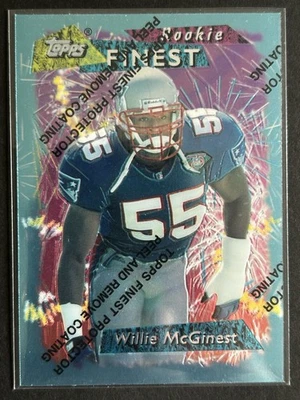 1994 Topps Finest #110 Willie McGinest Rookie RC New England Patriots - Image 1 of 2