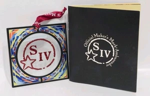 Makers Mark Bourbon Acryl Buntglas hängendes Ornament am Band 2019 - Bild 1 von 3