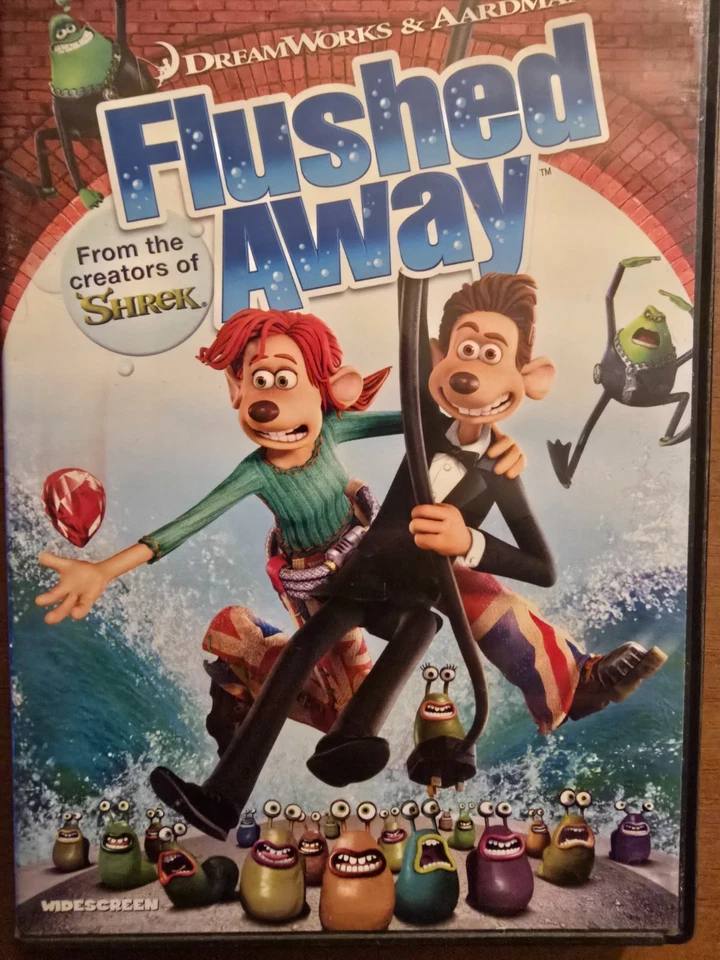 Flushed Away (DVD, 2006), Family Animation, FREE SHIPPING, Good Condition Foto 1 de 1