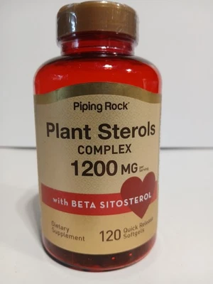 Plant Sterols 1200 mg Complex con Beta Sitosterol (por porción) 120 cápsulas Ex 5/27 Foto 1 de 4