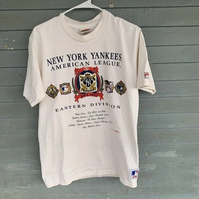 NEW YORK YANKEES NUTMEG CREWNECK 1991 SIZE MENS LARGE MLB T-SHIRT - Image 1 of 4