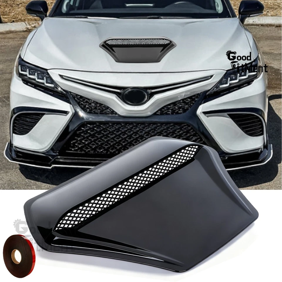 For Toyota Camry Sedan Black Car Air Flow Intake Scoop Hood Decor Vent Cover US - Image 1 of 4