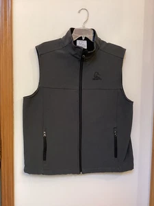Ducks Unlimited Vest Men's Large Dark Gray Zip Lined - Picture 1 of 7