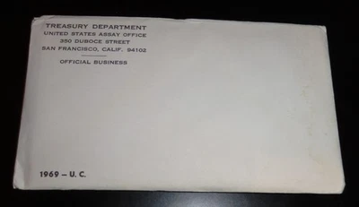 1969 MINT SET. ISSUED BY US MINT. Envelope Sealed / Unopened - Image 1 of 2