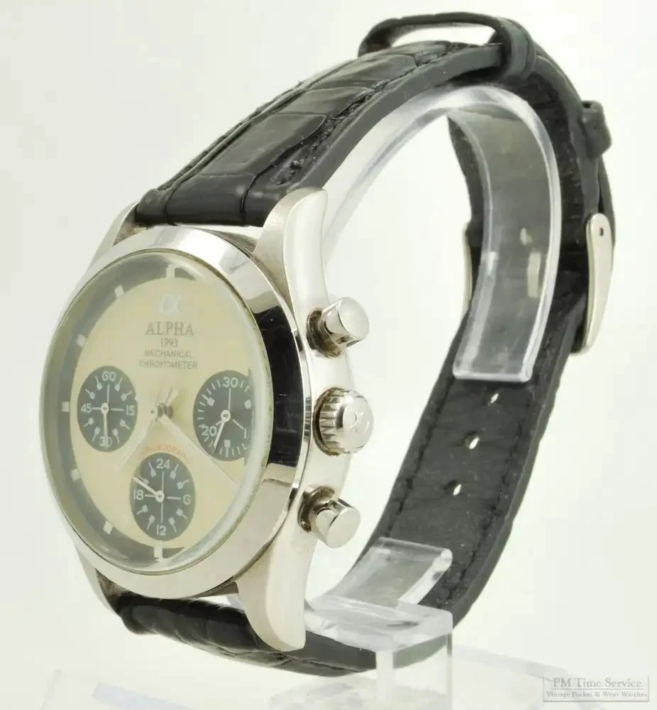 Alpha Mechanical (Manual) Wristwatches with Chronograph for sale