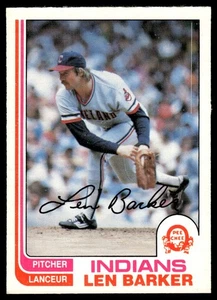 1982 O-Pee-Chee VTG OPC EX-NM Len Barker Cleveland Indians #360 - Picture 1 of 2