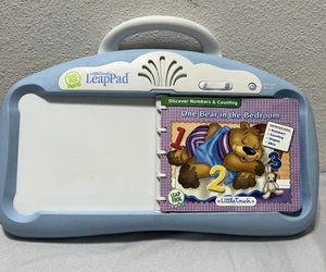 LeapFrog Baby 2004 Little Touch Leap Pad Light Blue W/ One Bear In The Bedroom - Picture 1 of 11