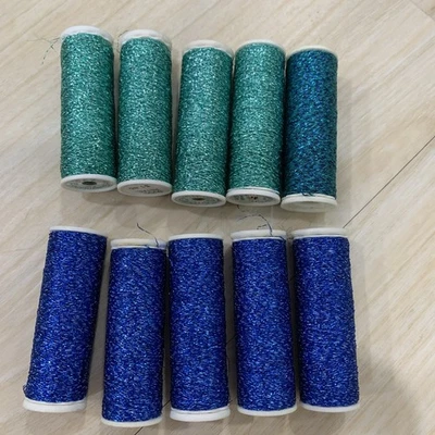 10 Spools GUTERMANN Metallic Embroidery Thread, 50M #315, #235 - Image 1 of 4