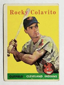 1958 Topps #368 Rocky Colavito (en muy buen estado) - Imagen 1 de 2
