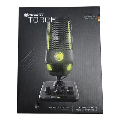 ROCCAT Torch Aimo RGB Gaming Studio Mikrofon USB Schwarz NEU OVP - Bild 1 von 4