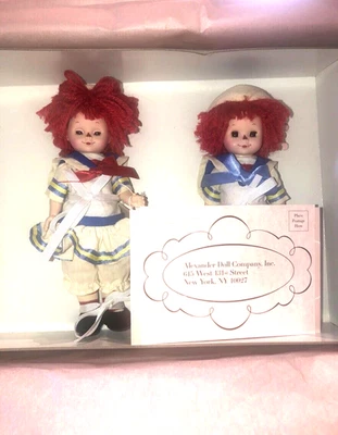 Juego Muñeca Madame Alexander Ships Ahoy Raggedy Ann and Andy Nº 49970 ¡Adorable! Foto 1 de 4