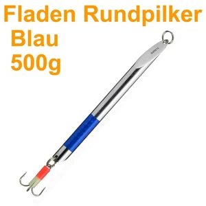 Surface Rond Norvège Pilker Vitesse Norwegenpilker Flétan Seehechte 500g Bleu - Picture 1 of 9