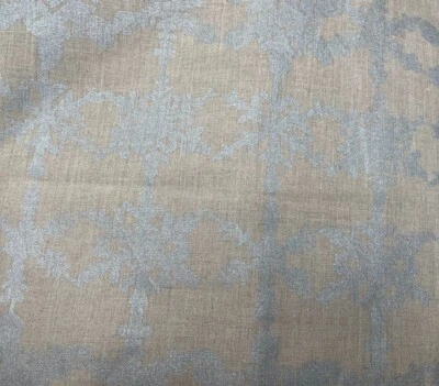 Crate & and Barrel SNOWFALL SILVER/Nat. Snowflake TABLECLOTH- 60" x 120"-NWT-NEW - Image 1 of 4