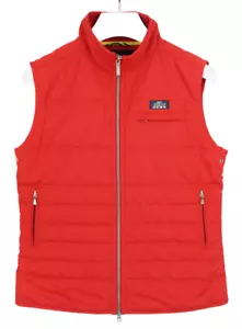 Gant Weste Damen XL Gepolstert Gefüttert Reißverschluss Taschen Rot Ärmellos - Bild 1 von 12