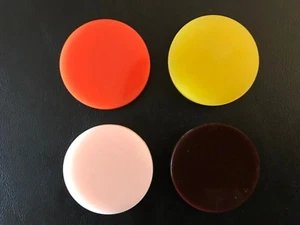 4 Pcs Tournament Carom Board Coins Plastic Striker Carom Flicker Multi color PL - Picture 1 of 1
