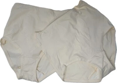 Bali 8037 Algodón Calzoncillo Control de Luz Panty Ropa Interior Modelador Marfil 2 Pares Mediano Foto 1 de 4