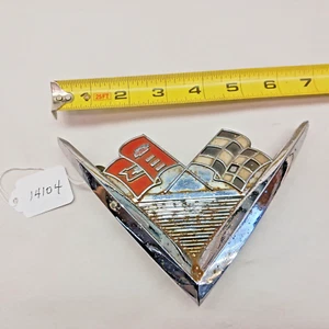 Trim Part, Vintage 1961 Chevrolet Full Size Car Trunk Emblem - Foto 1 di 3