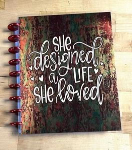 Cover-Set "She Designed a Life She Loved" zur Verwendung mit Classic Happy Planner ~ - Bild 1 von 4