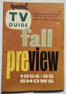 TV GUIDE FALL PREVIEW 1954 Rin Tin Tin Lassie Annie Oakley NO LABEL [2 of 2] - Bild 1 von 20