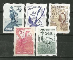 ARGENTINA Scott# B22-24 CB17-18 ** MNH Birds, Birds 1960 - Picture 1 of 1