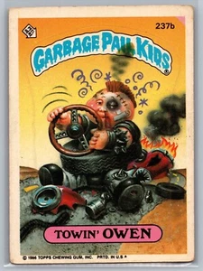 1986 Topps Garbage Pail Kids Series 6 Towin OWEN 237b G-VG SET BREAK - Picture 1 of 2
