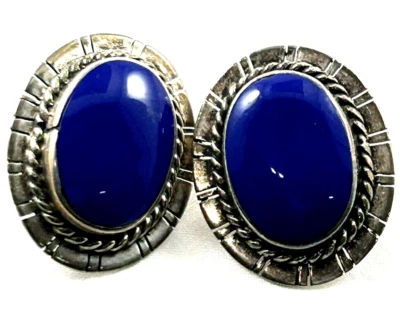 Pendientes perforados de lapislázuli firmados TALLERES LAGUNAS LTT Foto 1 de 4