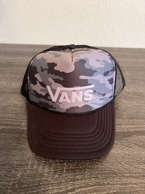 Vans Black Camo Trucker Hat - Snapback (BRAND NEW) - Image 1 of 4