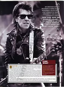 2010 Link Wray Gitarrist alter Nachruf DRUCKARTIKEL Geschenk für Fan (3089) - Bild 1 von 1