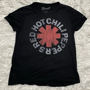 Red Hot Chili Peppers Asterisk Damen T-Shirt Größe Large Bravado Distressed Logo - Bild 1 von 3