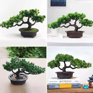 Artificial-Bonsai Tree Fake Plant-Decoration For-Desktop Display Bonsai Decor - Picture 1 of 12