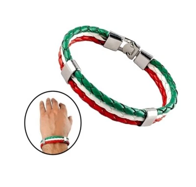 Armband Italien Flagge Italienische Fahne Farben Armreif Modeschmuck Armschmuck - Bild 1 von 4